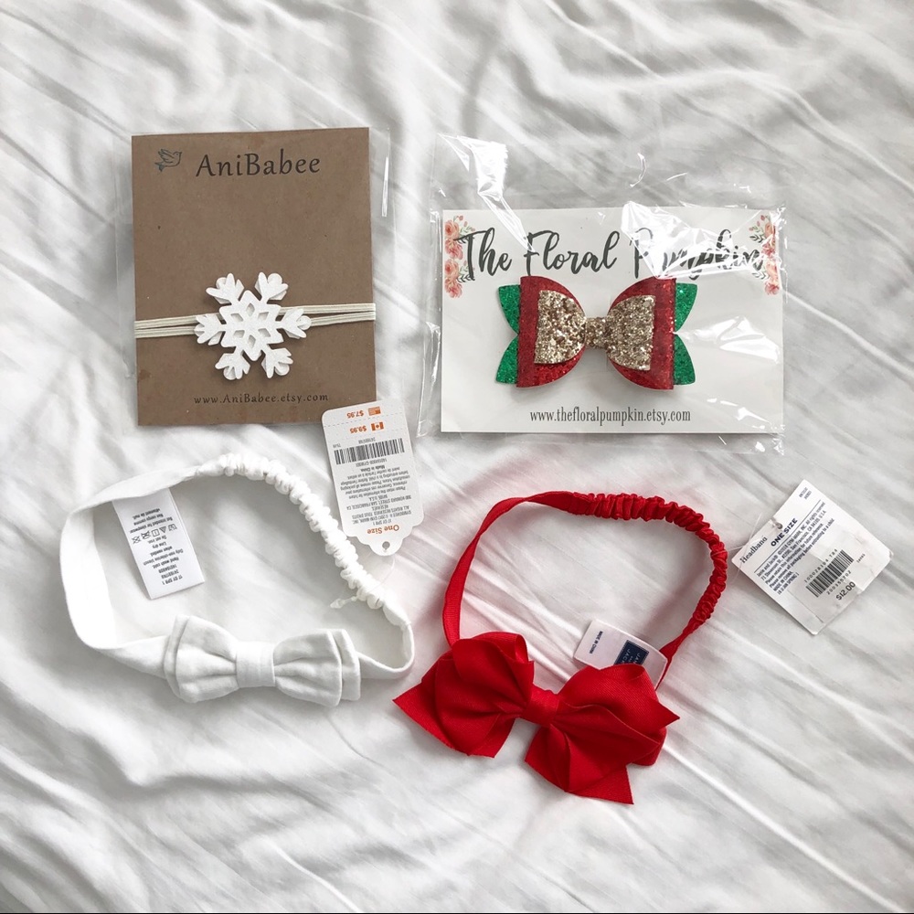 NWT Baby Bow Bundle